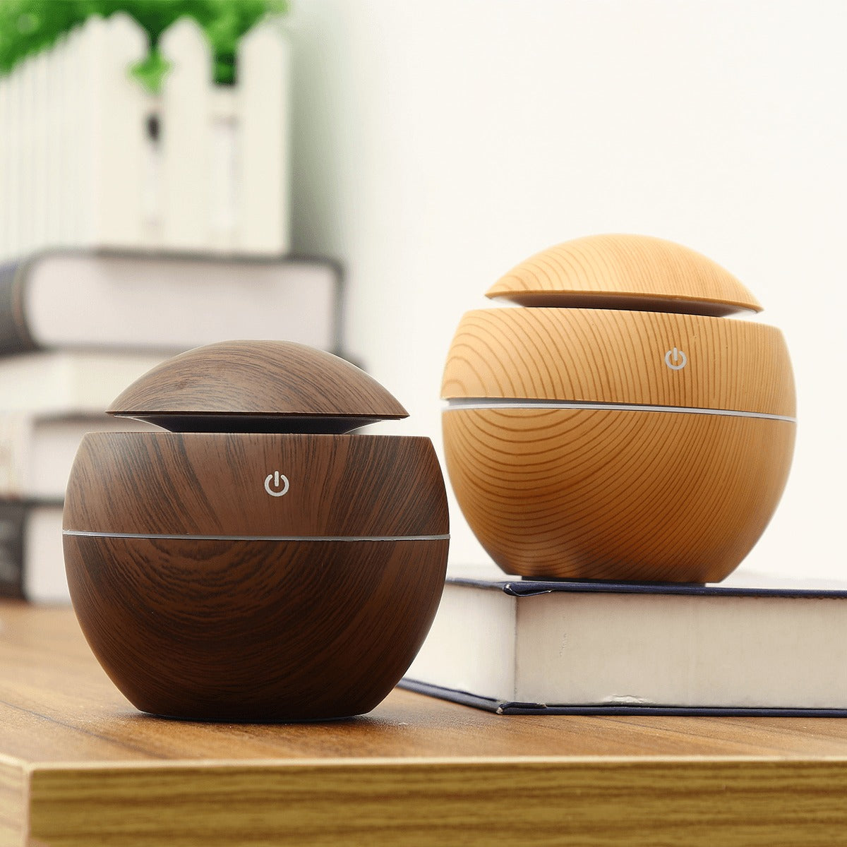 Rustic Wooden Humidifier - Relaxing mist for home and office